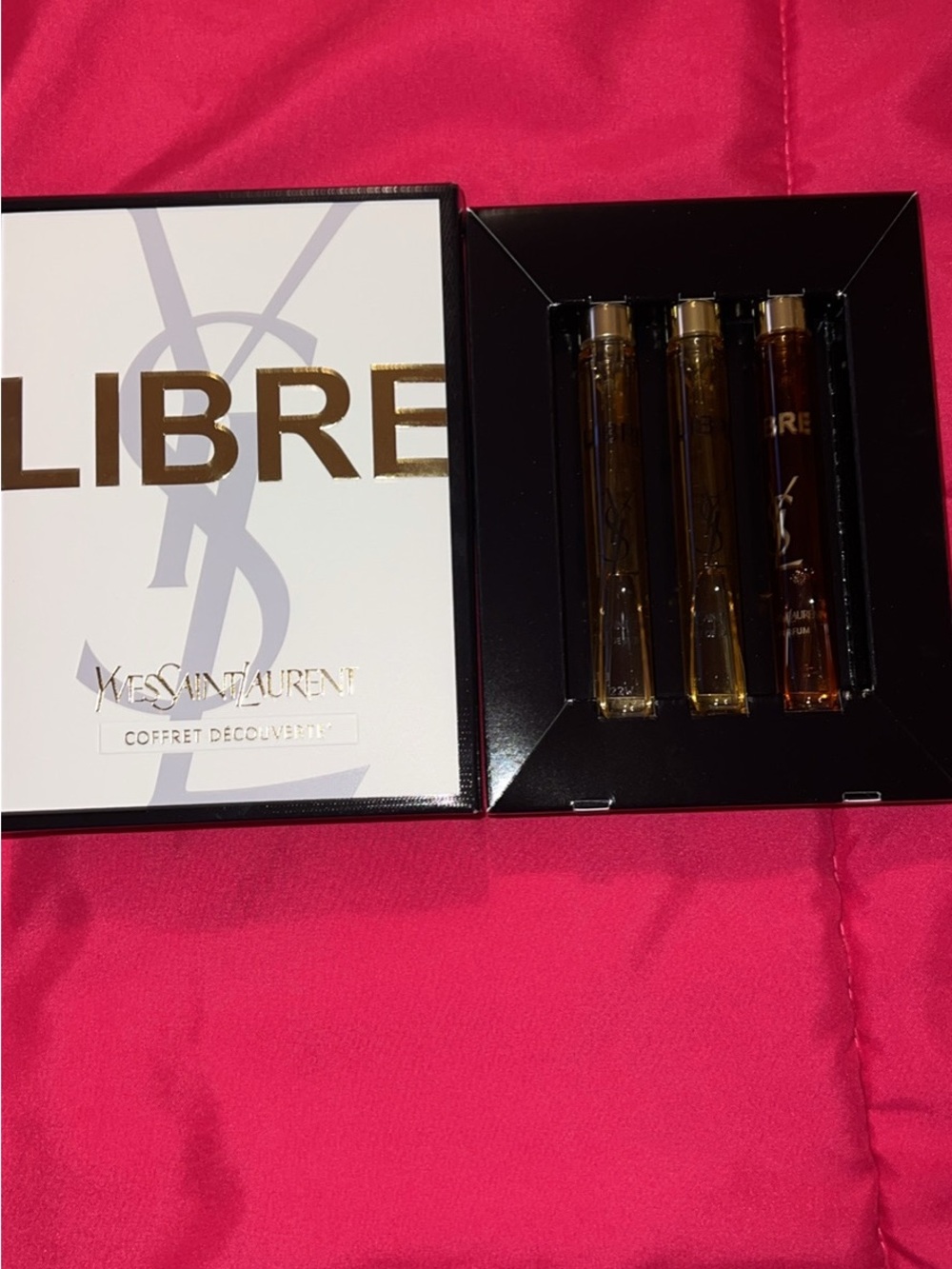 Yves Saint Laurent Libre Fragrance Minim Vials in Gold and Black Box